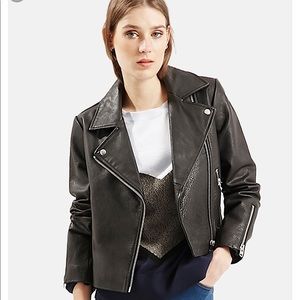 Topshop real leather jacket